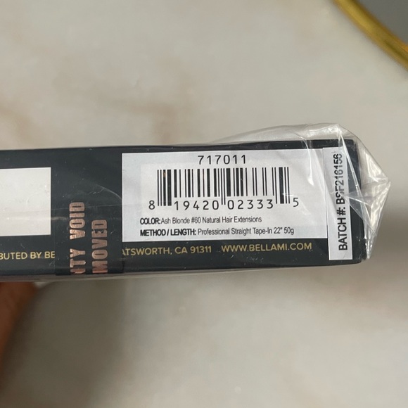 Bellami Professional TAPE-IN 22" 100g (50g) ASH BLONDE #60 price per 50g - Picture 3 of 5